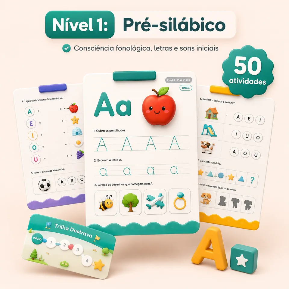 Exemplo de atividade do Nível 1 (pré-silábico)